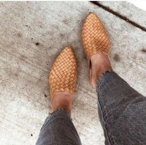 Mihaleo Paloma Woven Leather Mules